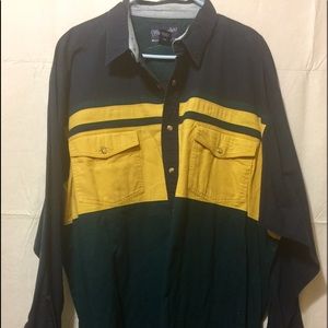 Men’s vintage wrangler western shirt pearl snap 2X